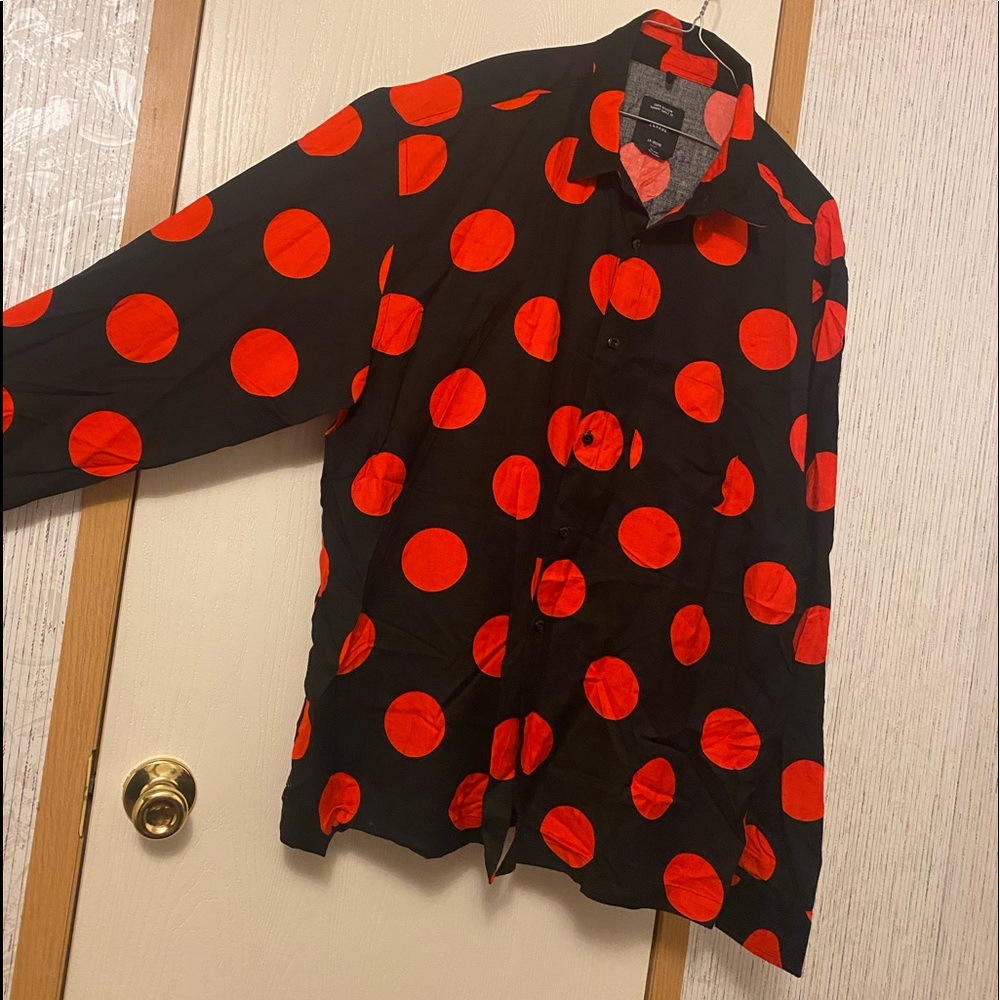 Polka dot button up